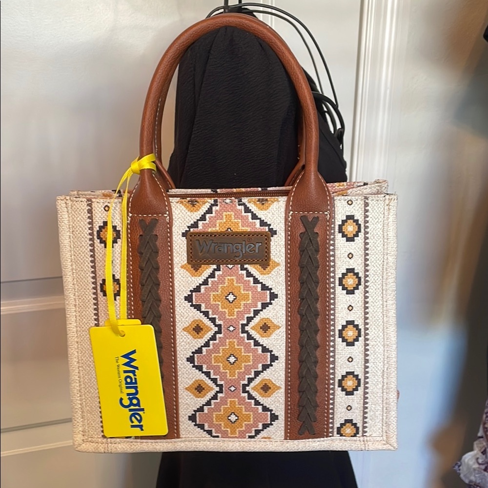 Wrangler Women's Tan and Brown Patterned Bag